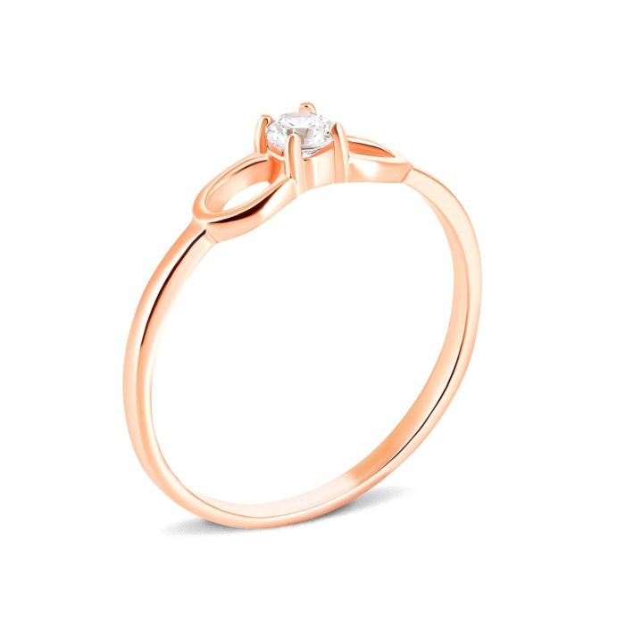 12345 Золота каблучка з фіанітом Royal Zirconia.Артикул UG5КД4176 Royal 12345 грн4,075 12345