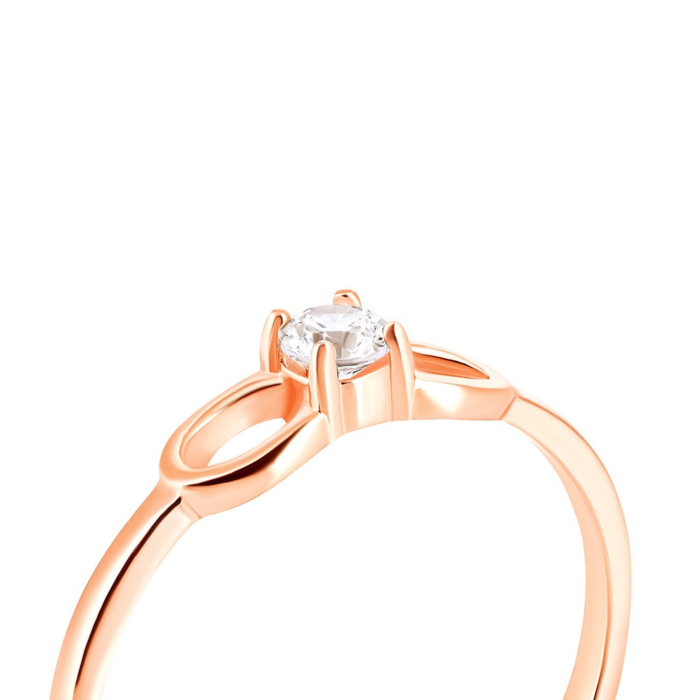 12345 Золота каблучка з фіанітом Royal Zirconia.Артикул UG5КД4176 Royal 12345 грн4,075 12345