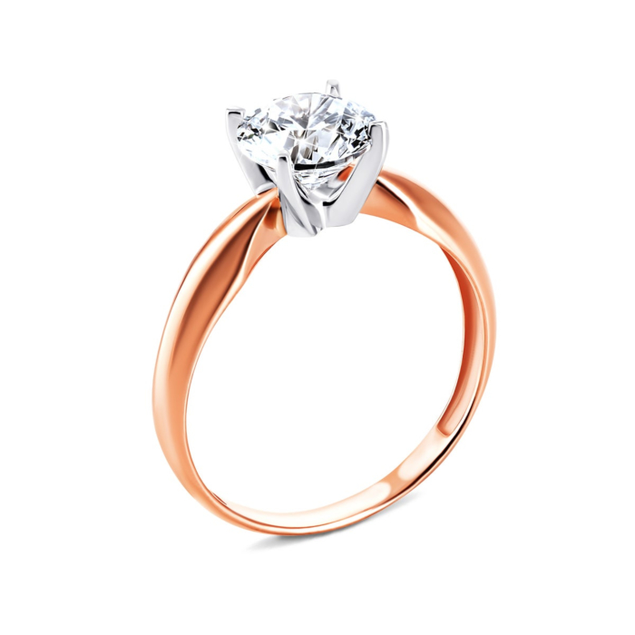 12345 Золота каблучка з фіанітом Royal Zirconia.Артикул UG5КД4117 Royal 12345 грн10,726 12345