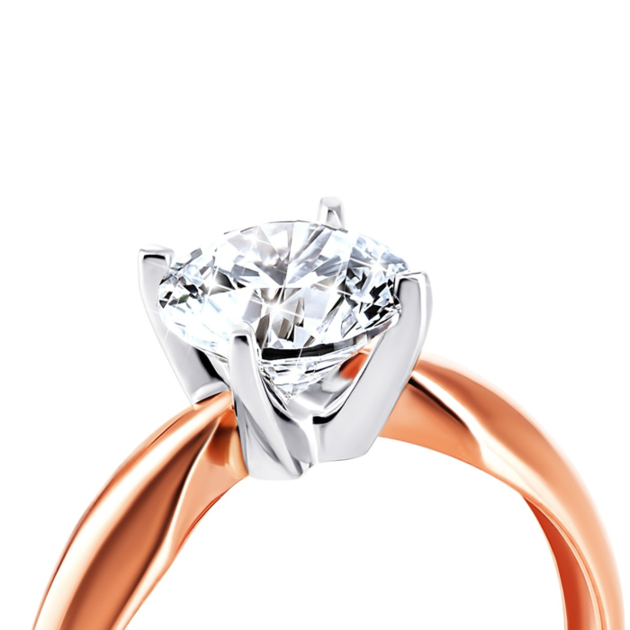 12345 Золота каблучка з фіанітом Royal Zirconia.Артикул UG5КД4117 Royal 12345 грн10,726 12345