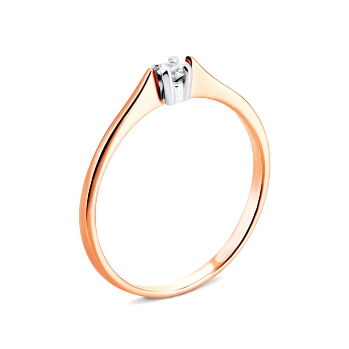 12345 Золота каблучка з фіанітом. Артикул UG5КВ569 12345 грн3,466 12345