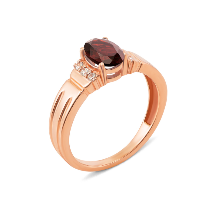12345 Золота каблучка з гранатом і фіанітами (530023/01/0/5267) 12345 грн9,555 12345