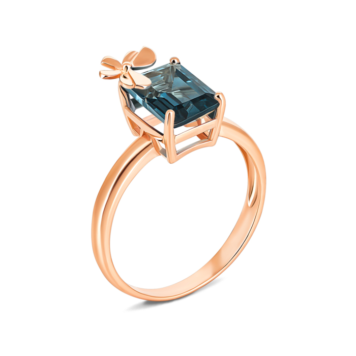 12345 Золота каблучка з лондон-топазом. Артикул UG5к400тл 12345 грн11,159 12345