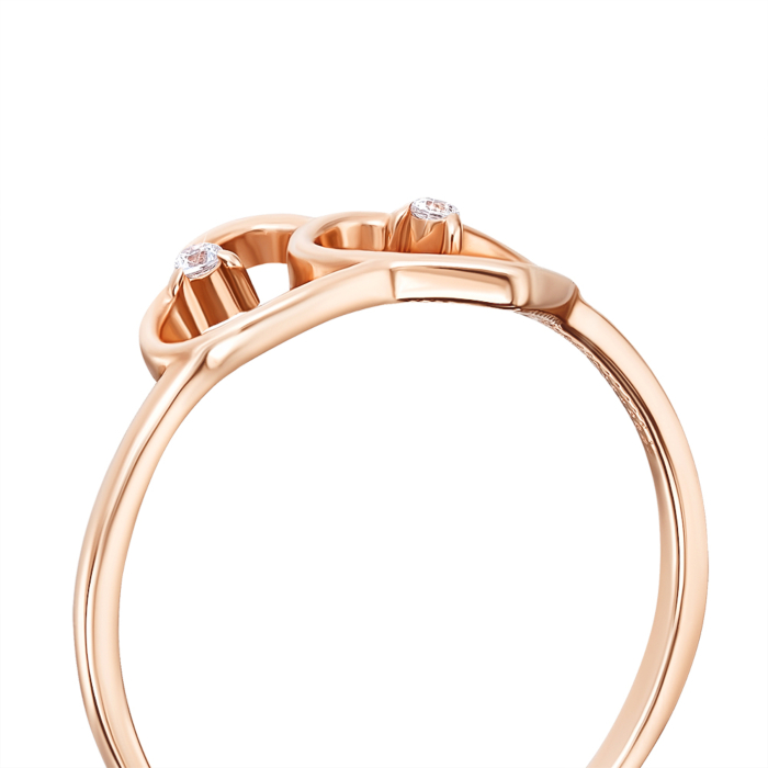 12345 Золота каблучка з фіанітами. Артикул 13107 12345 грн5,785 12345