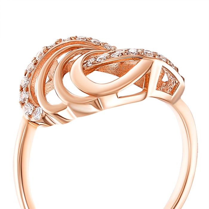 12345 Золота каблучка з фіанітами. Артикул 13427/01/0/36 12345 грн9,103 12345