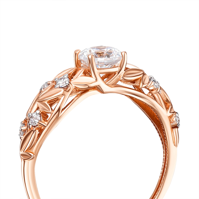 12345 Золота каблучка з фіанітами S. Артикул 13614/01/1/23 12345 грн10,151 12345