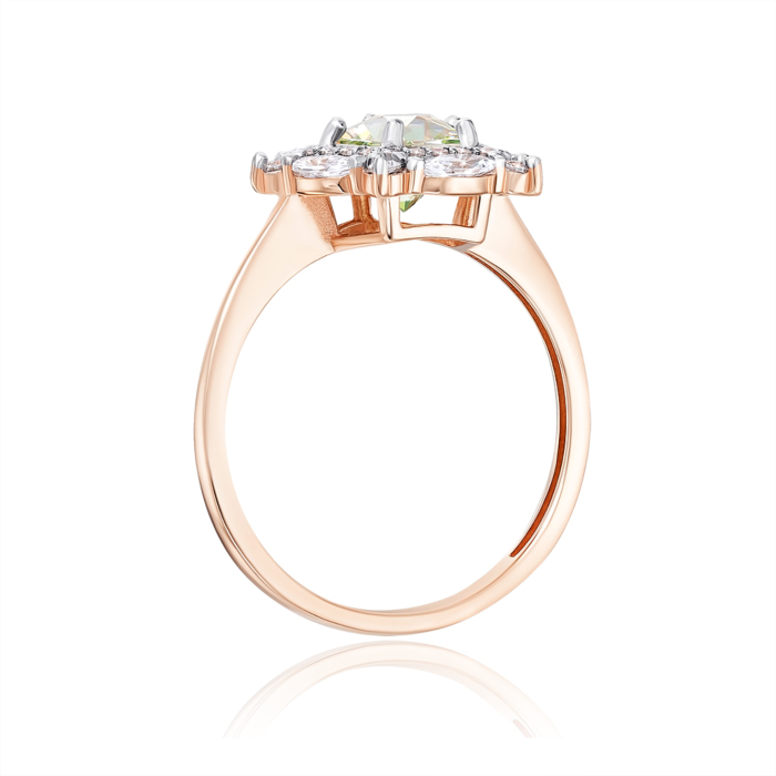 12345 Золота каблучка з фіанітами S. Артикул 13806/01/1/3138 12345 грн7,792 12345