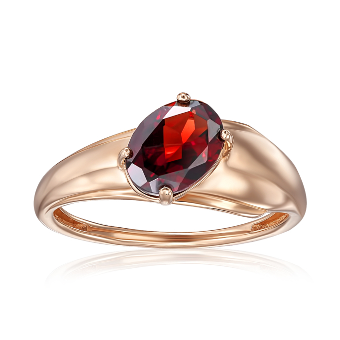 12345 Золота каблучка з гранатом. Артикул 530421/01/0/5069 12345 грн8,550 12345