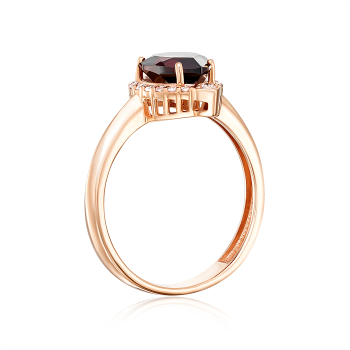 12345 Золота каблучка з гранатом. Артикул 530428/01/0/7389 12345 грн10,423 12345