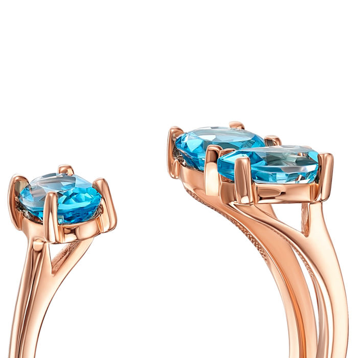 12345 Золота каблучка з топазом swiss. Артикул 530268/01/0/6736 12345 грн10,760 12345