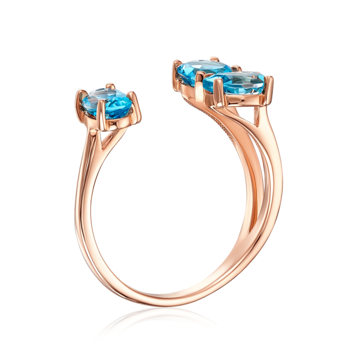 12345 Золота каблучка з топазом swiss. Артикул 530268/01/0/6736 12345 грн10,760 12345