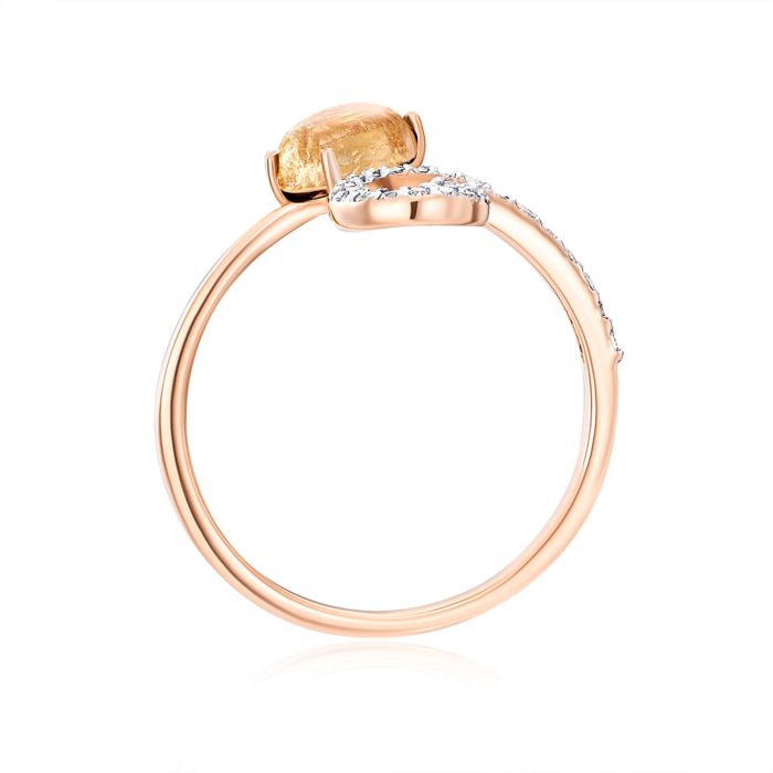 Золота каблучка з турмаліном. Артикул 530256/01/1/6467