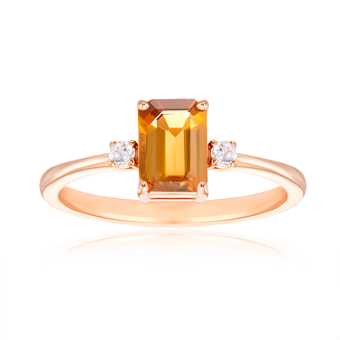 12345 Золота каблучка з турмаліном і фіанітами. Артикул 530273/01/0/7492 12345 грн10,039 12345