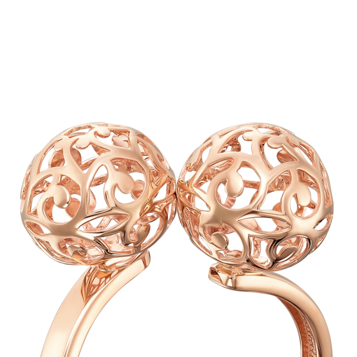 12345 Золота каблучка «Куля ажурна» без вставки. Артикул 13710/01/0 12345 грн10,422 12345