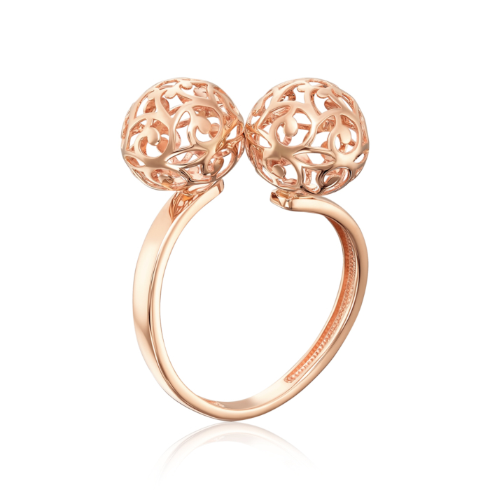 12345 Золота каблучка «Куля ажурна» без вставки. Артикул 13710/01/0 12345 грн10,422 12345