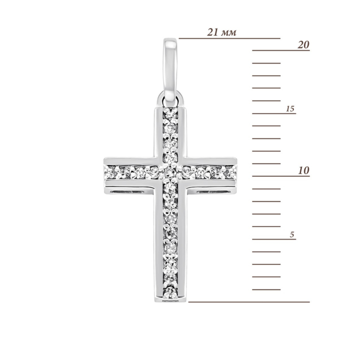 12345 Золотий хрестик з діамантами. Артикул UG5ПМ0020/1 12345 грн16,849 12345