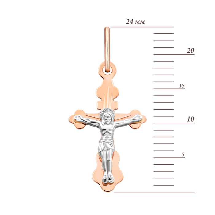 12345 Золотий хрестик. Розп'яття Христове.Артикул UG5511030н 12345 грн2,227 12345