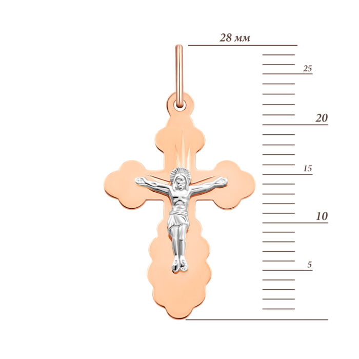 12345 Золотий хрестик. Розп'яття Христове.Артикул UG5514600 12345 грн3,670 12345