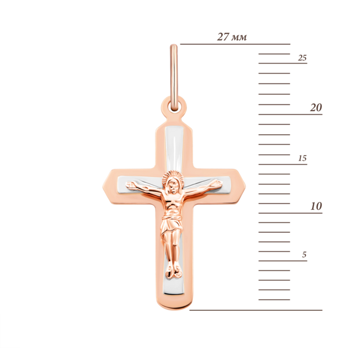 12345 Золотий хрестик. Розп'яття Христове.Артикул UG5526700 12345 грн3,742 12345