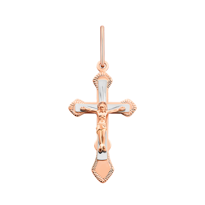 12345 Золотий хрестик. Розп'яття Христове.Артикул UG5528801 12345 грн4,288 12345