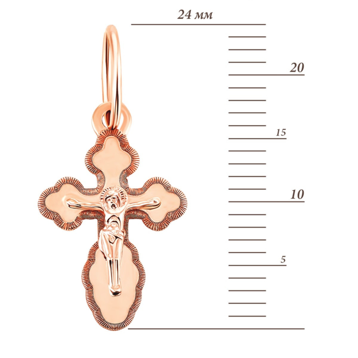 12345 Золотий хрестик з алмазною гранню. Артикул UG5Кр 086 12345 грн2,886 12345