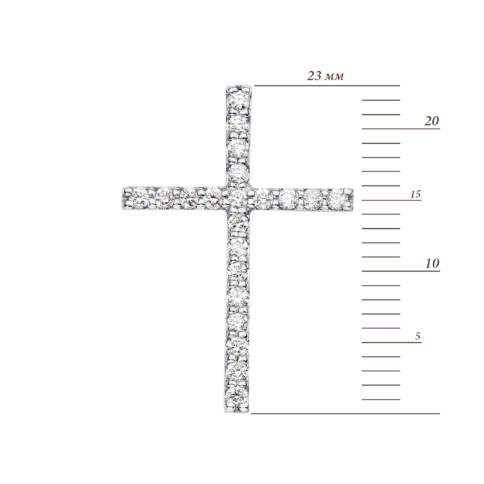 12345 Золотий хрестик з діамантами. Артикул 51922/1.5б 12345 грн32,924 12345