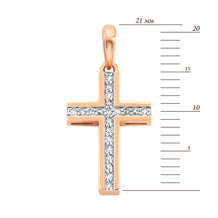 12345 Золотий хрестик з діамантами. Артикул UG5ПМ0020 12345 грн16,177 12345