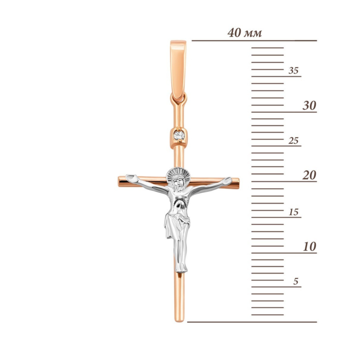 12345 Золотий хрестик з діамантом. Артикул UG5Крz7153 12345 грн13,186 12345