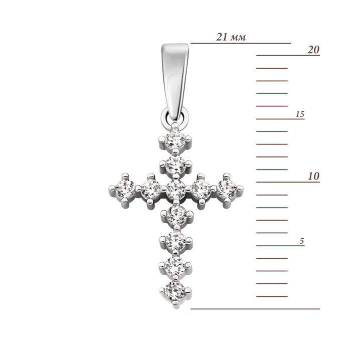 12345 Золотий хрестик з фіанітами.Артикул UG53011010702 12345 грн2,453 12345