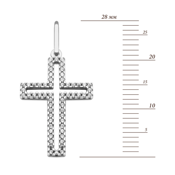 12345 Золотий хрестик з фіанітами.Артикул UG5310573310201 12345 грн4,724 12345