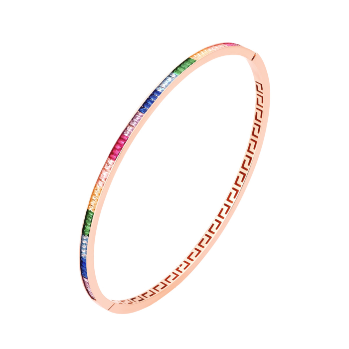 12345 Золотий жорсткий браслет з фіанітами.Артикул UG55/12/050 12345 грн30,417 12345