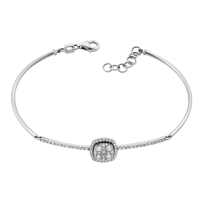 12345 Золотий жорсткий браслет з діамантами.Артикул UG55111010002 12345 грн97,633 12345