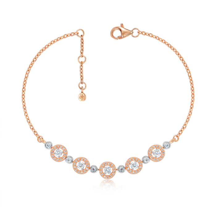 12345 Золотий браслет з фіанітами. Артикул 7133/77024/01/1/928 12345 грн17,568 12345