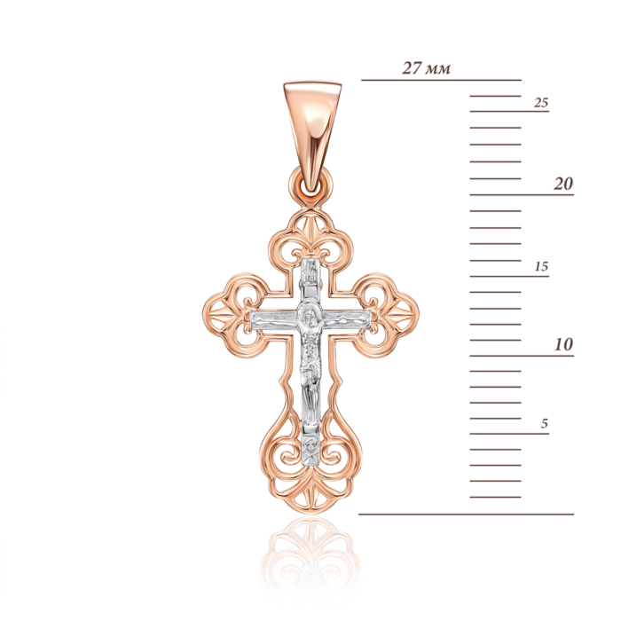 12345 Золотий хрестик. Розп'яття Христове. Артикул 31998/01/1 12345 грн6,253 12345