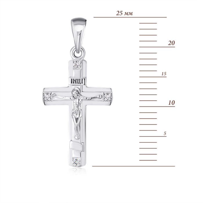 12345 Золотий хрестик з діамантами. Артикул 560095/02/1/8007 12345 грн10,074 12345