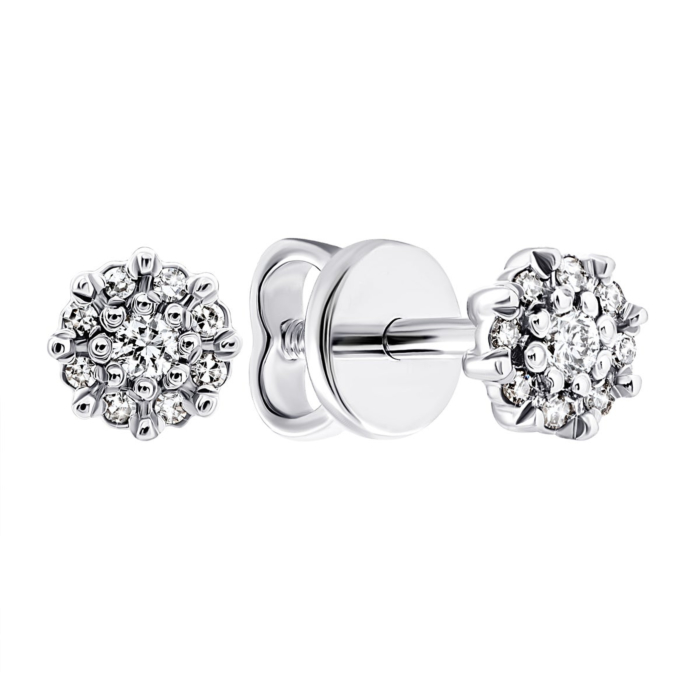 12345 Золоті пусети з діамантами. Артикул G5Сz7348/1G 12345 грн19,923 12345