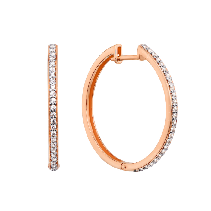 12345 Золоті сережки-конго з фіанітами (21820-3/01/1/13) 12345 грн25,693 12345