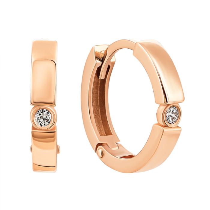 12345 Золоті сережки-конго з фіанітами Royal Zirconia.Артикул UG5С4263Royal 12345 грн12,171 12345