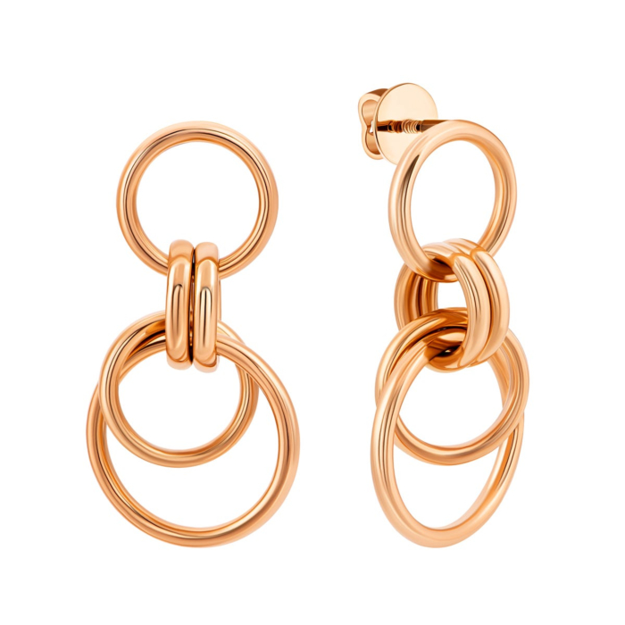 12345 Золоті сережки-підвіски. Артикул UG52/50/318 12345 грн12,834 12345