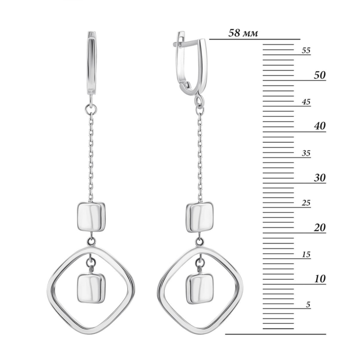 12345 Золоті сережки-підвіски. Артикул UG52/10/103/1 12345 грн9,393 12345