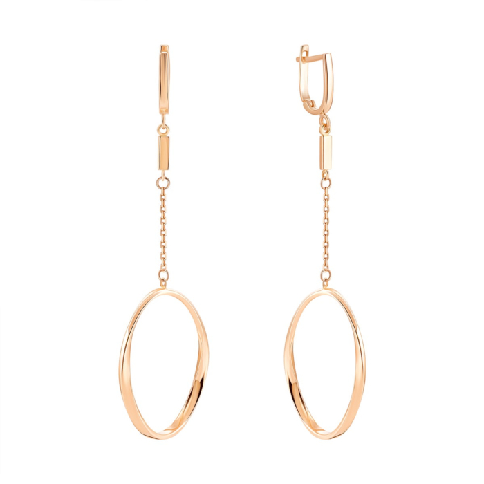 12345 Золоті сережки-підвіски. Артикул UG52/10/109 12345 грн10,013 12345