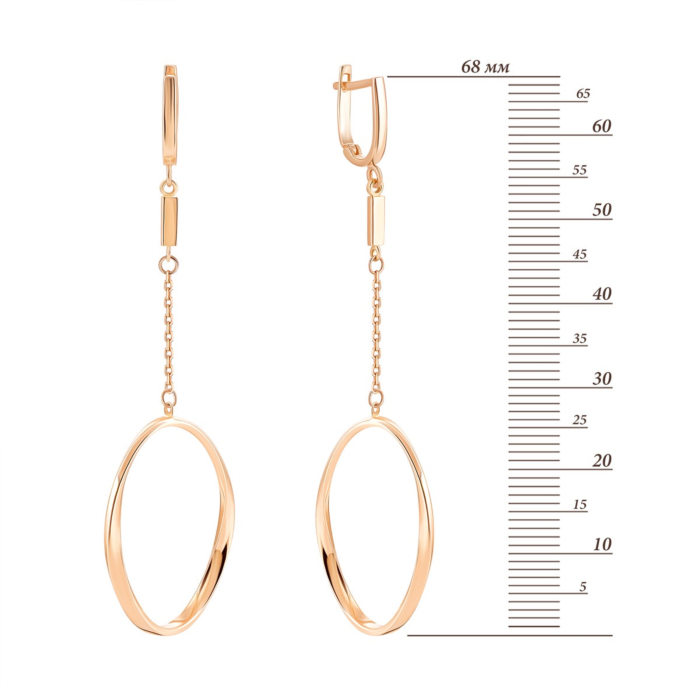 12345 Золоті сережки-підвіски. Артикул UG52/10/109 12345 грн10,013 12345