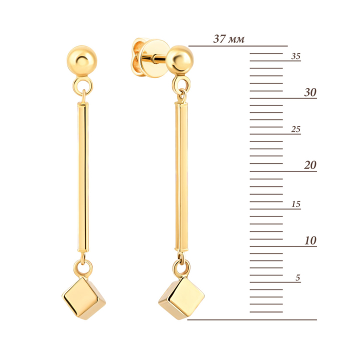 12345 Золоті сережки-підвіски.Артикул UG52/50/082/2 12345 грн8,171 12345