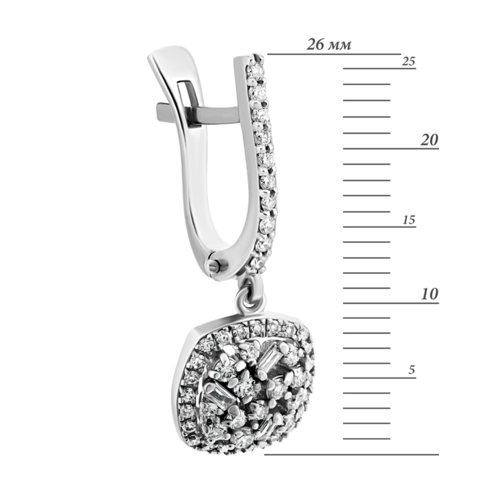 12345 Золоті сережки-підвіски з діамантами.Артикул UG52111512402 бр 12345 грн95,656 12345