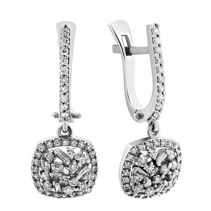 12345 Золоті сережки-підвіски з діамантами.Артикул UG52111512402 бр 12345 грн95,656 12345