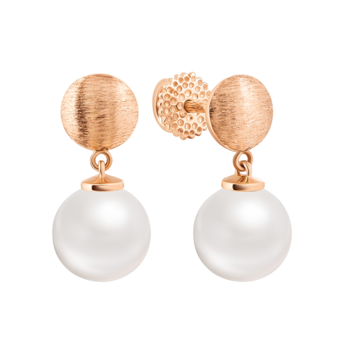 12345 Золоті сережки-підвіски з перлами. Артикул UG5с154 12345 грн14,591 12345