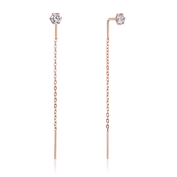 12345 Золоті сережки-протяжки з фіанітами. Артикул 02821-1/01/0/29 (02821/б) 12345 грн3,488 12345