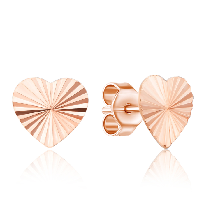 12345 Золоті сережки-пусети з алмазною гранню. Артикул 02720-1/01/2 12345 грн4,127 12345