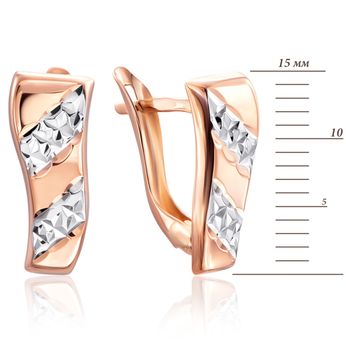 12345 Золоті сережки з алмазною гранню. Артикул 02916-13/01/3 12345 грн6,551 12345