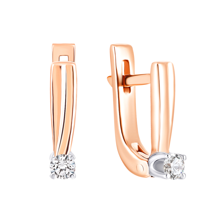 12345 Золоті сережки з діамантами. Артикул UG522749 12345 грн33,687 12345